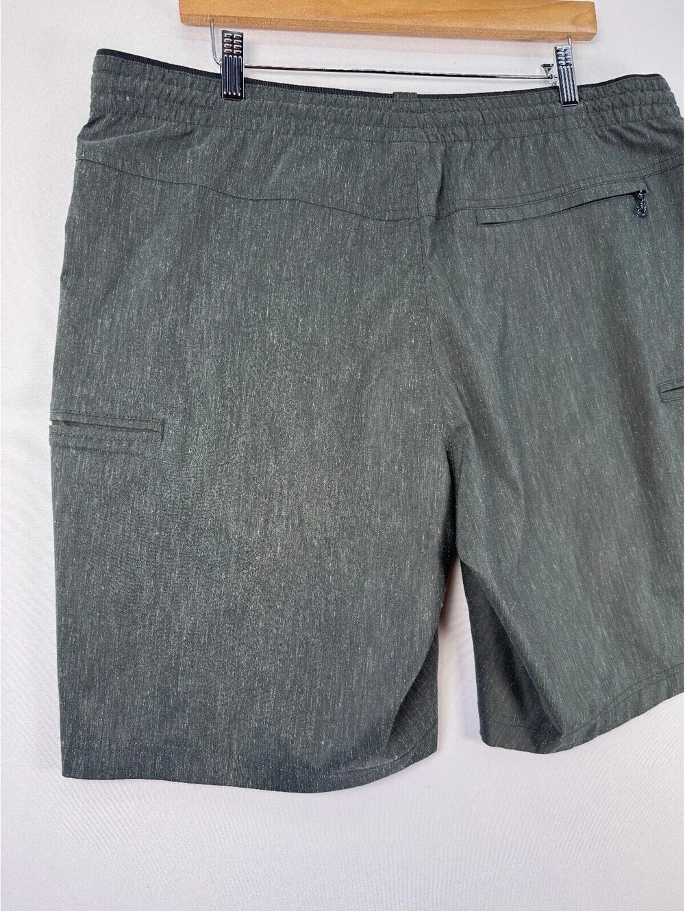 Kuhl Getaway Shorts Men's XL Gray Hemp Blend Athletic Hiking Gorpcore Outdoor